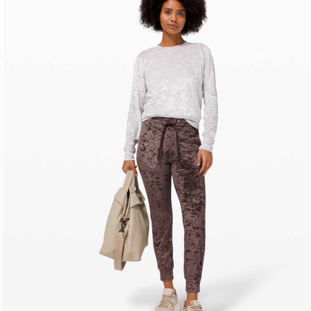 Lululemon Ready to Rulu Jogger Crushed Velvet French Press